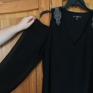 Betsy & Adam Plus Size Cold Shoulder Dress